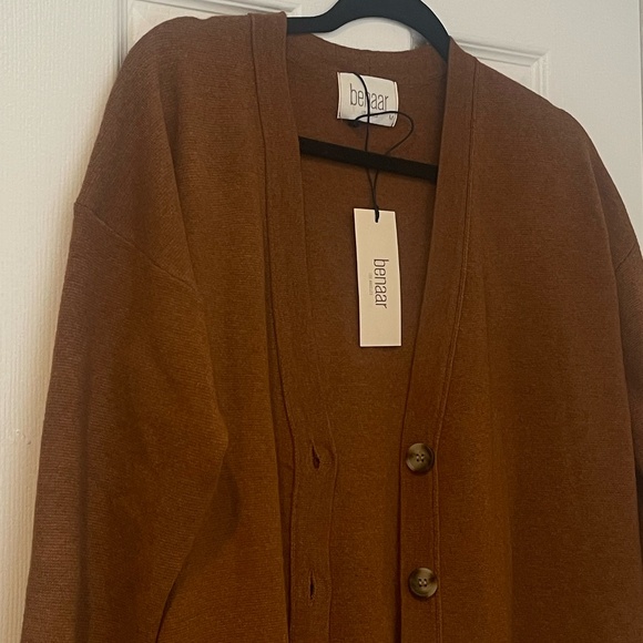 Benaar LA - Rust Orange Cardigan - Picture 1 of 5